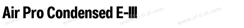 Air Pro Condensed E字体转换